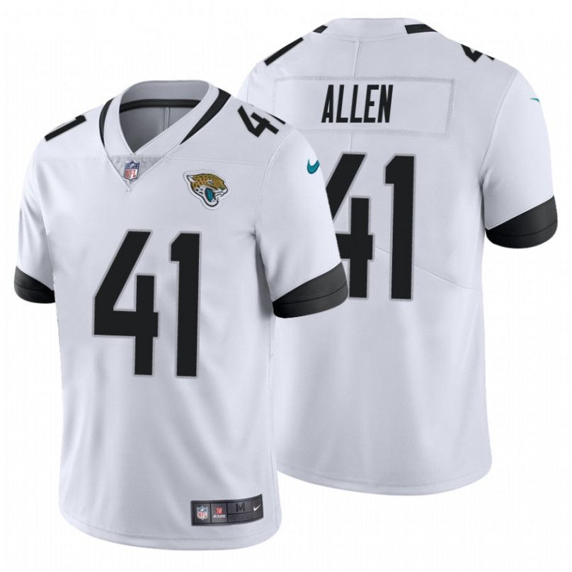 Men Jacksonville Jaguars 41 Josh Allen Nike White Limited NFL Jersey